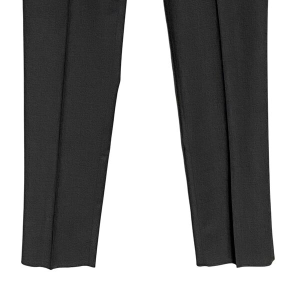 Armani Exchange Dress Pant Men's 34W Flat Front Raw Hem Stretch Wool Gray NEW - Picture 4 of 15